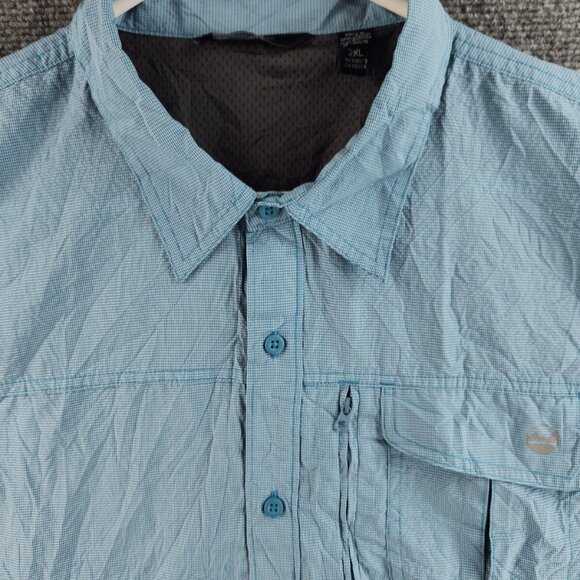 Wrangler Active Fishing Outdoors Hiking Blue 2XL Polyester Nylon Zip Pocket - Picture 1 of 13